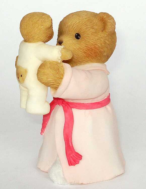 Cherished Teddies MOTHER WITH BABY IN AIR FIGUR - CARLTON CARDS - 