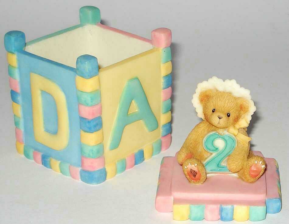 Cherished Teddies AGE 2 - COVERED BOX - 2. Geburtstag