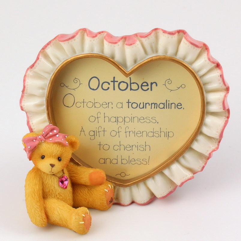 Cherished Teddies Birthstone October Photoframe - 