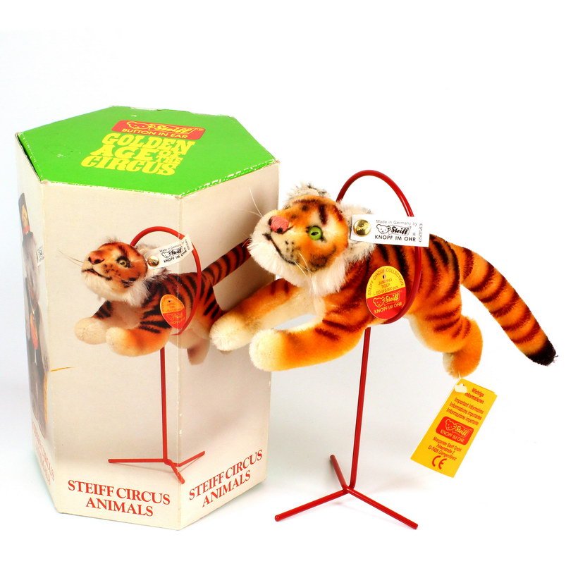 STEIFF - Golden Age Of Circus - Animals - Jumping Tiger  (650543)