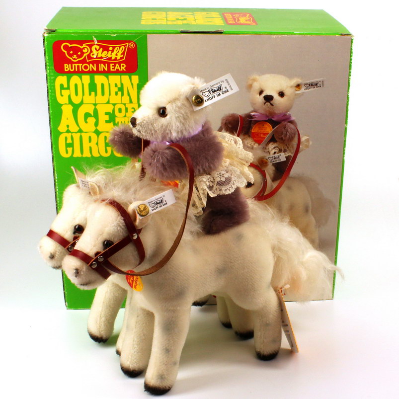 STEIFF - Golden Age Of Circus - Bear Back Rider Set (650550)